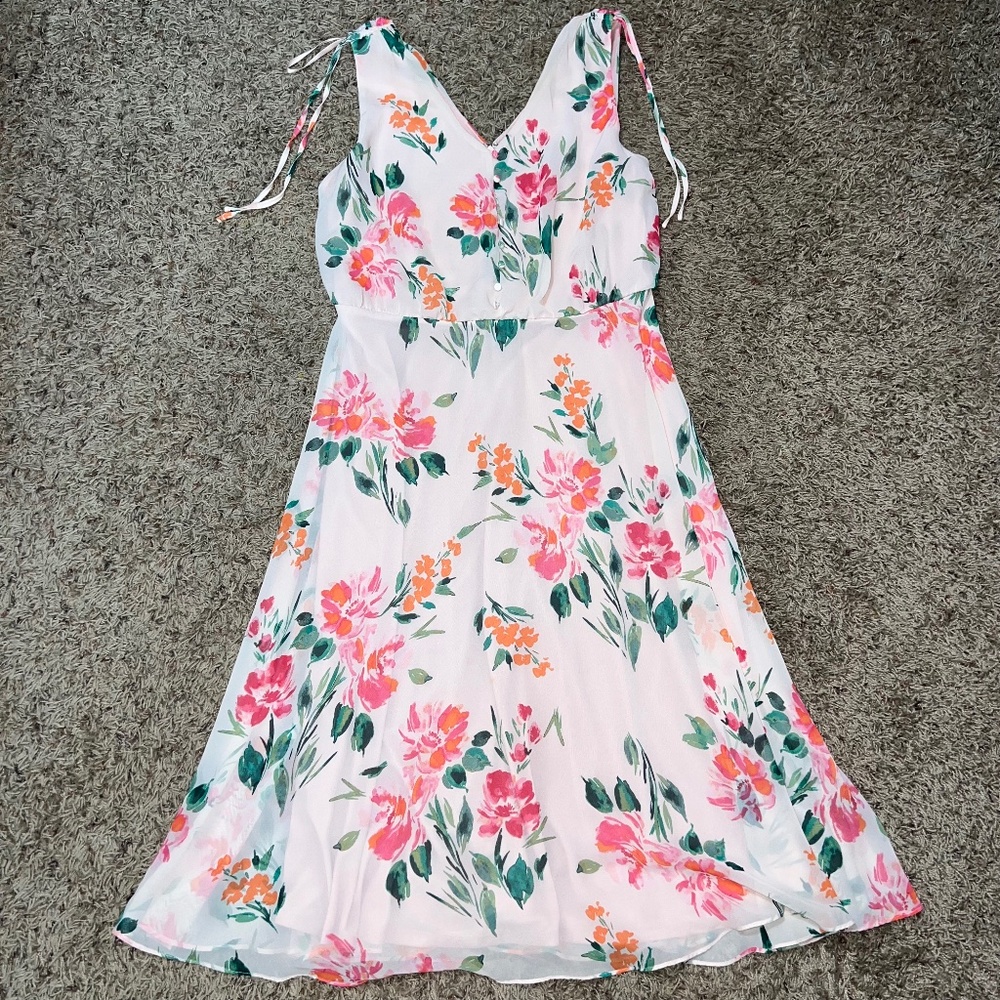 Jessica Howard Petite 12P Floral Spring Midi Dress